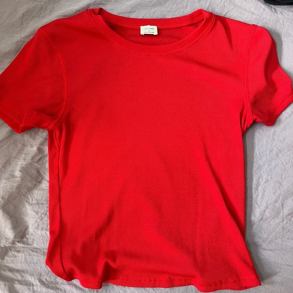 Wilfred Red ripped top